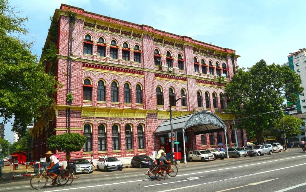 architecture coloniale Yangon